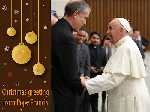 Christmas greeting from Pope Francis