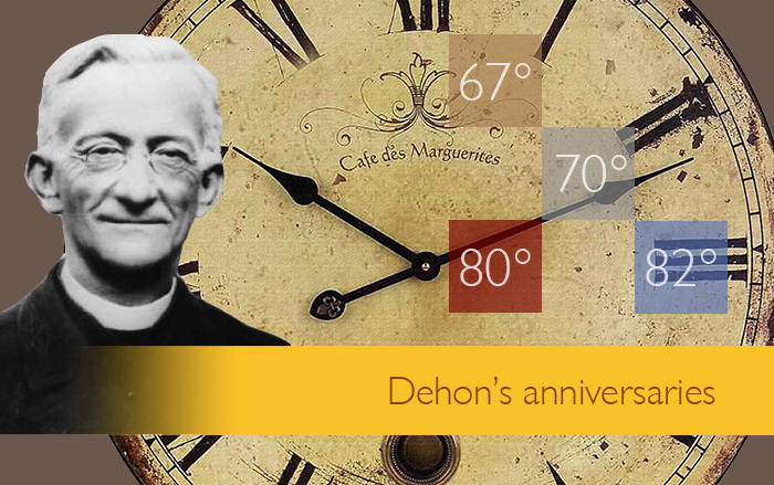 Dehon’s anniversaries – as seen by him