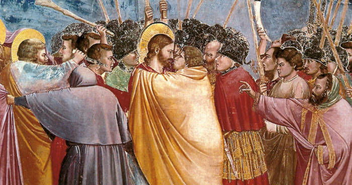 Jésus fait un dernier effort pour sauver Judas au moment de la trahison