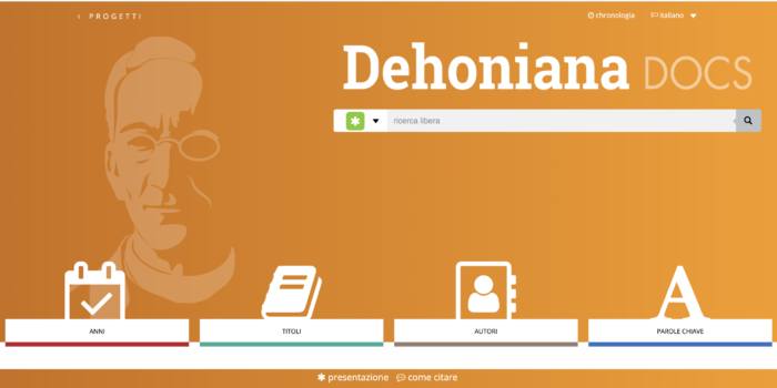 Dehoniana digital, completa para el italiano y el francés